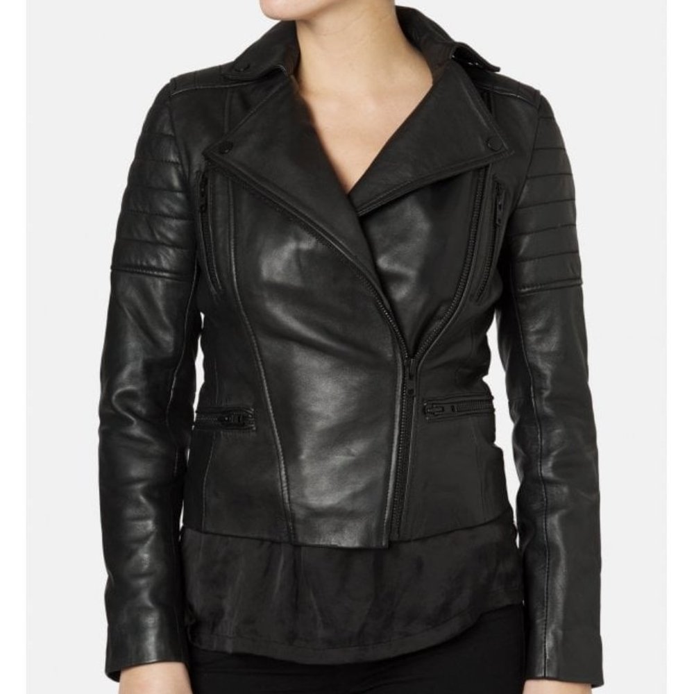 Muubaa Hudson Biker Jacket (Leather)